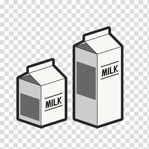 two white milk boxes illustration, Almond milk on a milk carton, Carton fresh milk transparent background PNG clipart