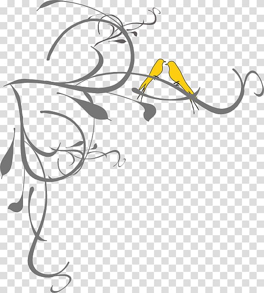 Wreath Branch Drawing , birdcage and heart tree transparent background PNG clipart