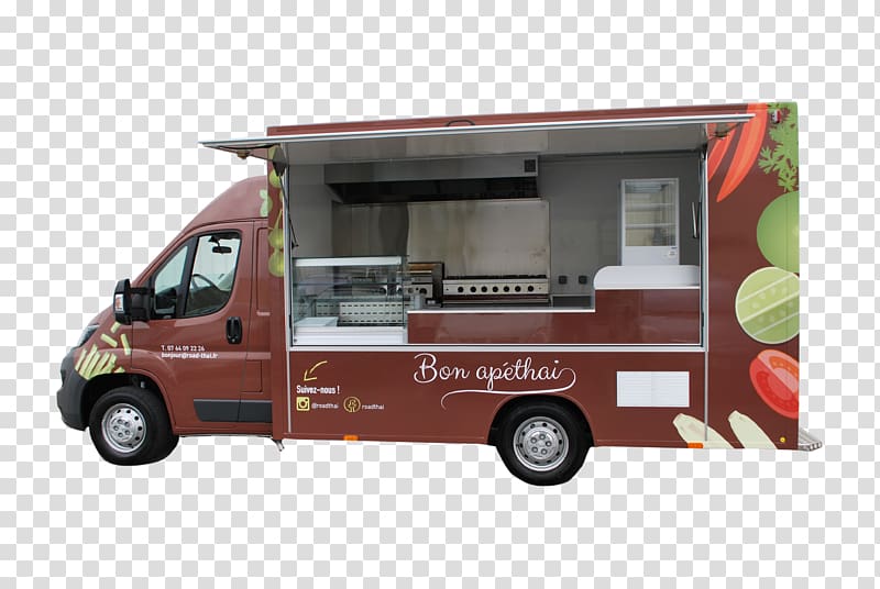 Compact van Food truck Light commercial vehicle Car, car transparent background PNG clipart