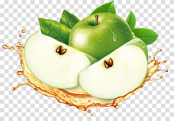 Apple Fruit Food, Green Apple Pattern transparent background PNG clipart