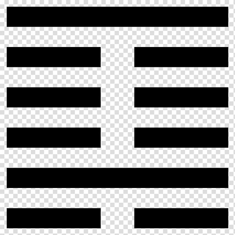 I Ching Yijing Hexagram Symbols Feng shui Taoism, meng meng transparent background PNG clipart