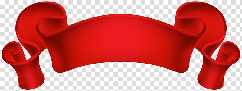 Ribon Clipart Hd PNG, Ribon Banner, Red Ribon Banner, Red And