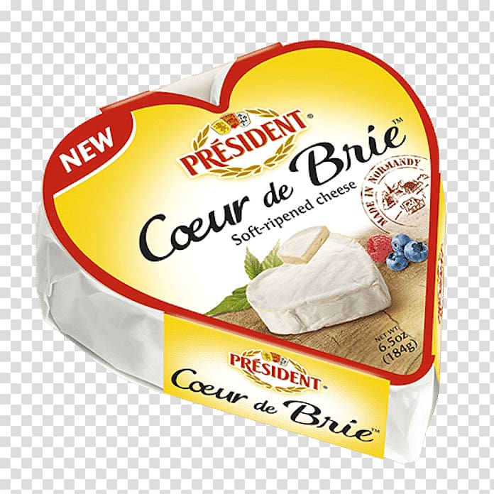 Processed cheese Cream Président Brie, cheese transparent background PNG clipart