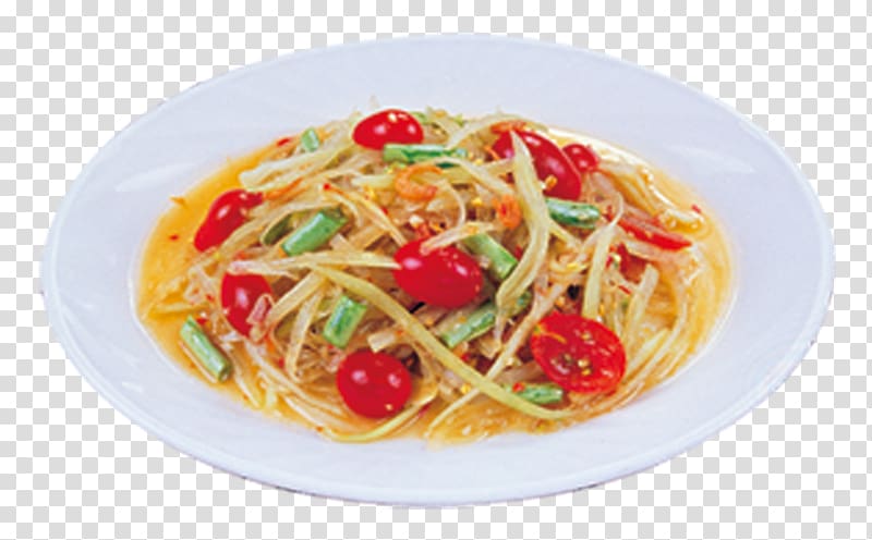 Spaghetti alla puttanesca Spaghetti aglio e olio Toast Naporitan Carbonara, papaya slice transparent background PNG clipart