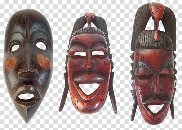 Traditional African masks Wood carving, Minimalista Moderno transparent background PNG clipart