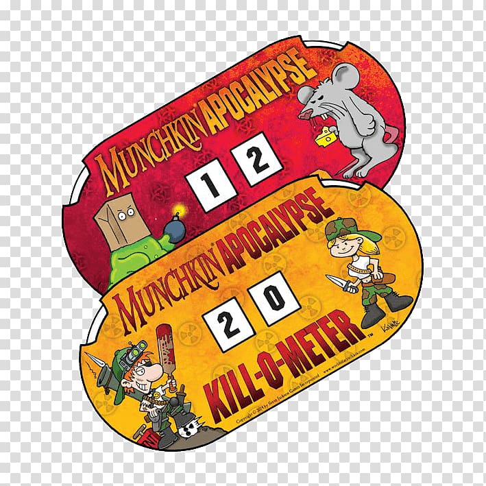 Munchkin Apocalypse: Kill-O-Meter Steve Jackson Games, Funny Stress Level Meter transparent background PNG clipart