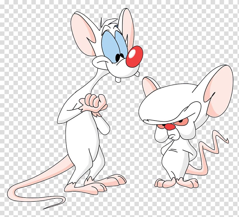 two white rats illustration, Cartoon Brain Laboratory , michael jackson transparent background PNG clipart