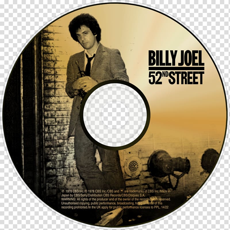 52nd Street The Stranger Phonograph record Glass Houses Album, billy joel transparent background PNG clipart
