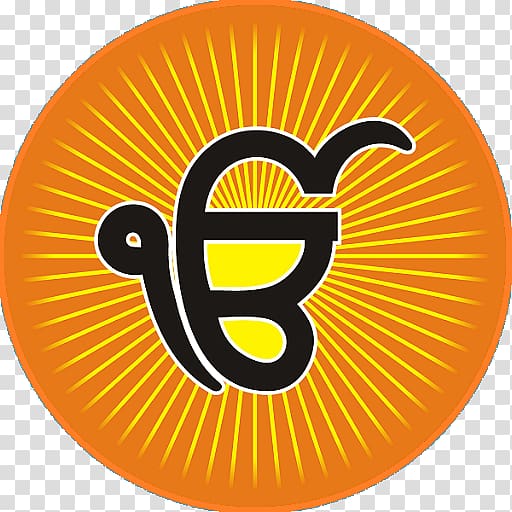 round orange and black icon screenshot, Ik Onkar Japji Sahib Amritsar Sikh Dastar, sikhism transparent background PNG clipart