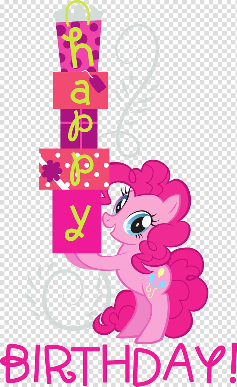 Pinkie Pie Pony Birthday Wedding invitation Greeting & Note Cards, Pie transparent background PNG clipart