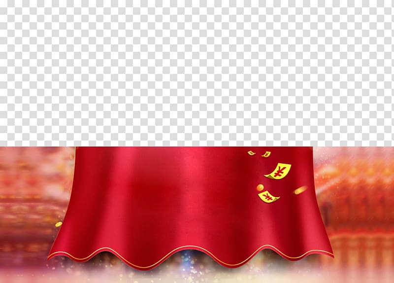 Chinese New Year New Years Day Banner New Years Eve, Floating red ribbon transparent background PNG clipart