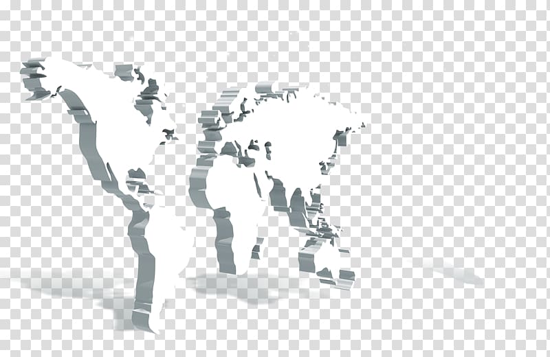 3D computer graphics World map, Three-dimensional map transparent background PNG clipart