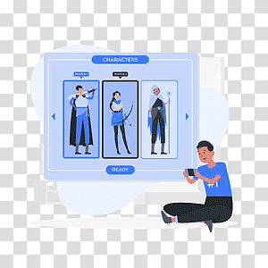 illustration, Select player, game, online, player, hobby, choice, play, fun transparent background PNG clipart thumbnail