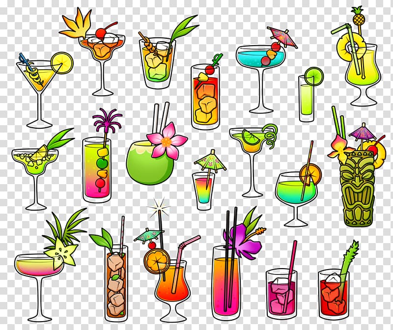 Cocktail party Martini Beer Drink, fruity transparent background PNG clipart