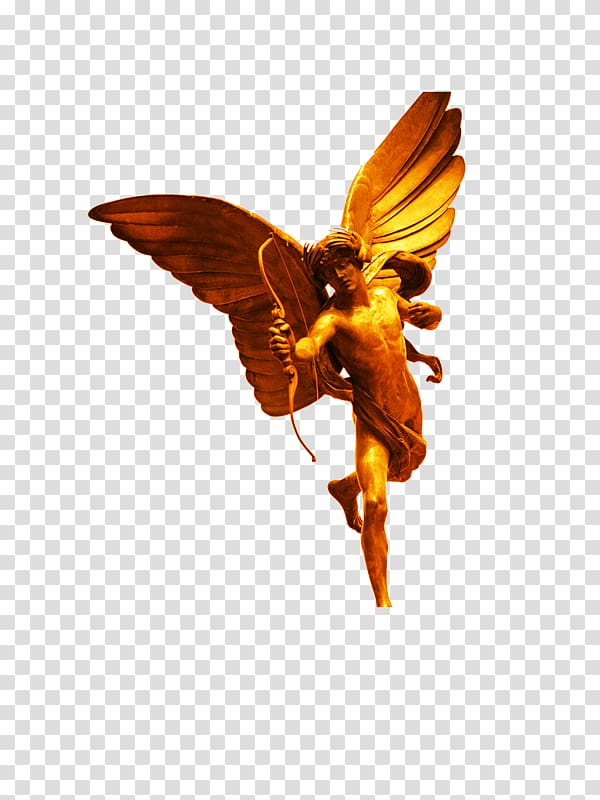 Cupid Venus CorelDRAW, Gold Cupid transparent background PNG clipart