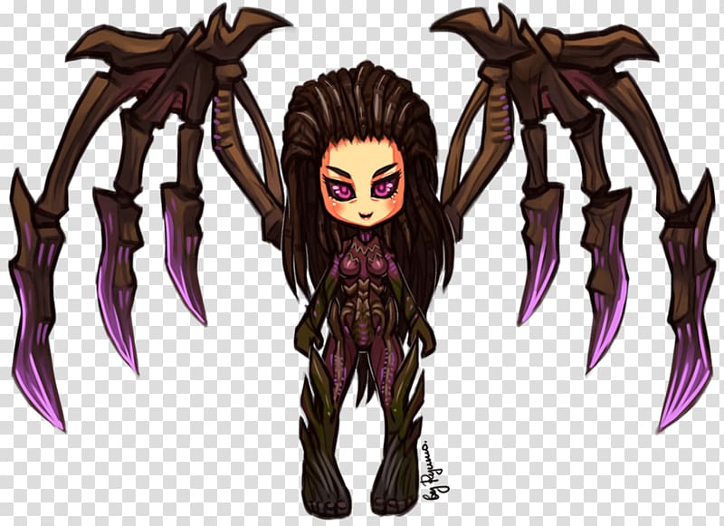 Heroes of the Storm StarCraft II: Heart of the Swarm Chibi Drawing Sarah Kerrigan, starcraft transparent background PNG clipart
