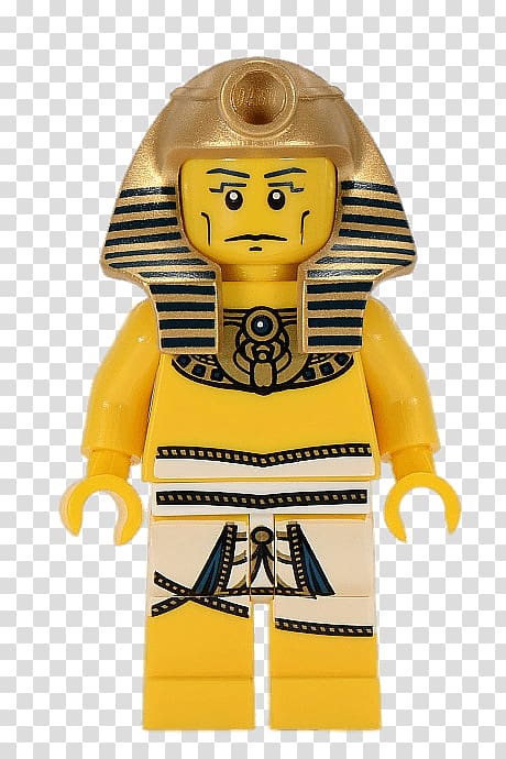 Lego Minifigures Pharaoh Nemes, the greatest pharaoh transparent background PNG clipart