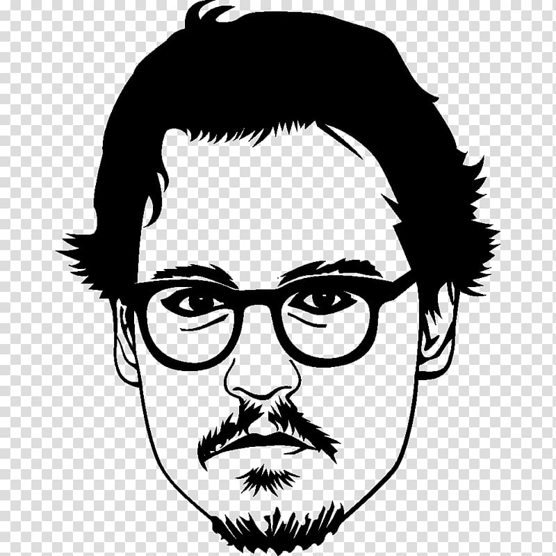 Coloring book Drawing Celebrity Film Producer, johnny depp transparent background PNG clipart