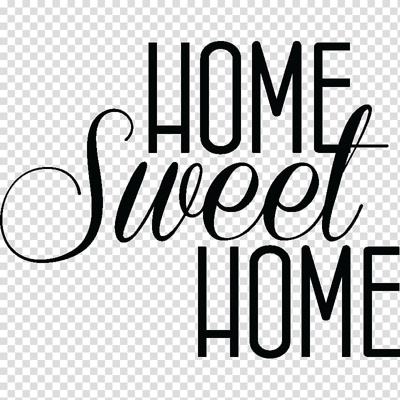 Wall decal Sticker Building, Home Sweet Home transparent background PNG clipart