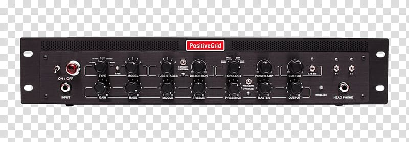 Guitar amplifier Positive Grid BIAS Rack Positive Grid BIAS Head Preamplifier, amplifier bass volume transparent background PNG clipart