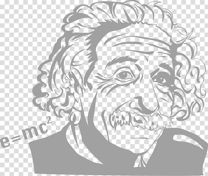 Wall decal General relativity Physics Theory of relativity Einstein family, scientist transparent background PNG clipart