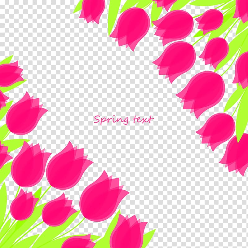 Tulip Flower, Rose decorative patterns transparent background PNG clipart