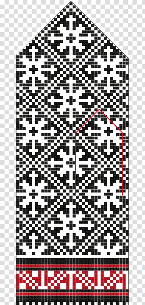 Latvian mittens Knitting pattern Knitting pattern, long pattern transparent background PNG clipart