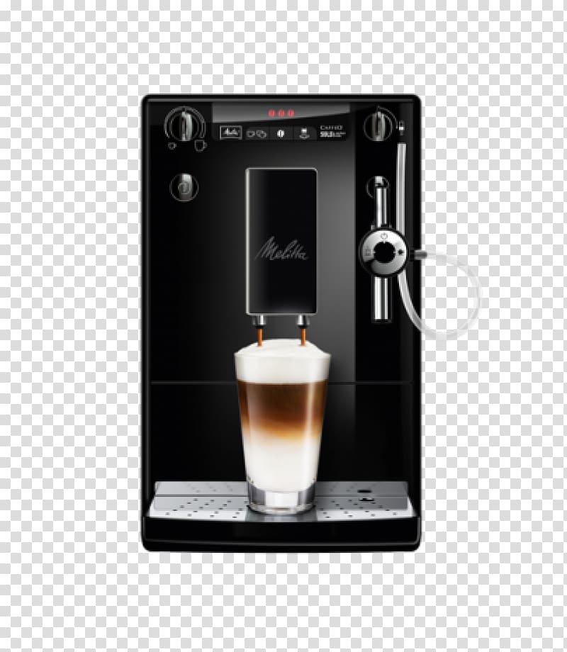 Espresso Coffee Melitta CAFFEO SOLO & Perfect Milk E957 Cappuccino, Coffee transparent background PNG clipart