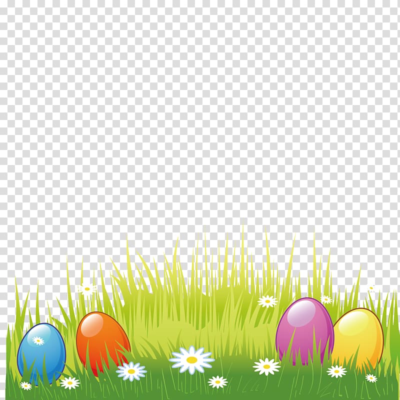 Easter Egg, Color Egg Green Grass Easter transparent background PNG clipart
