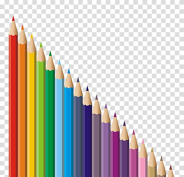 Colored pencil Crayon, Pencil personality arrangement transparent background PNG clipart