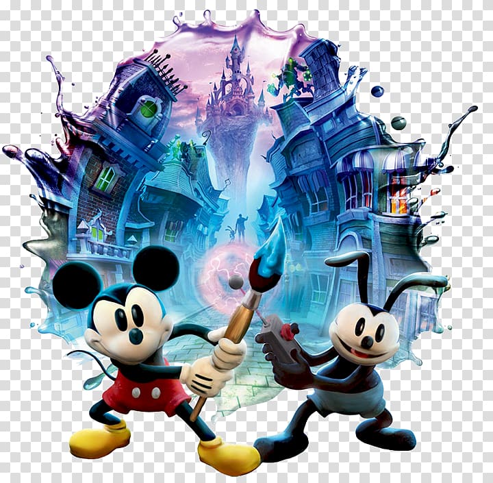 Epic Mickey 2: The Power of Two Wii U Xbox 360, mickey mouse transparent background PNG clipart