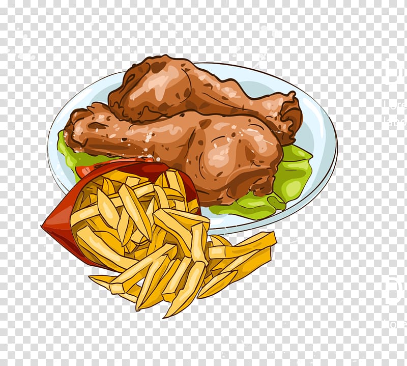 Fast food French fries Mexican cuisine Burrito Menu, Chicken fries transparent background PNG clipart