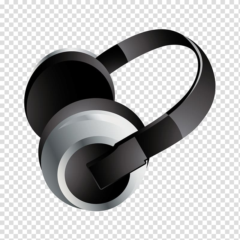 Computer Icon, Black headphones material transparent background PNG clipart
