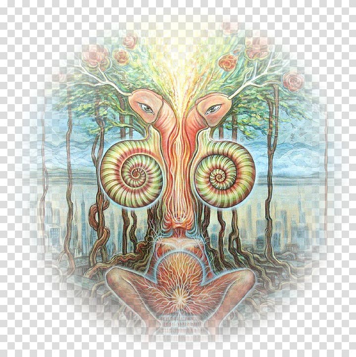 Psychedelic art Tree of life Visionary art, Stairway To Heaven transparent background PNG clipart