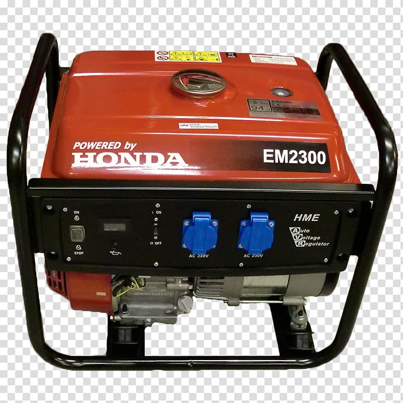 Electric generator Honda Motor Company Engine-generator Emergency power system, honda electrical connectors transparent background PNG clipart