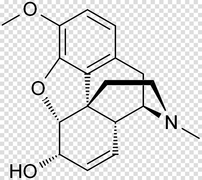 Codeine Opioid Morphine Chemical structure, Codeine transparent background PNG clipart