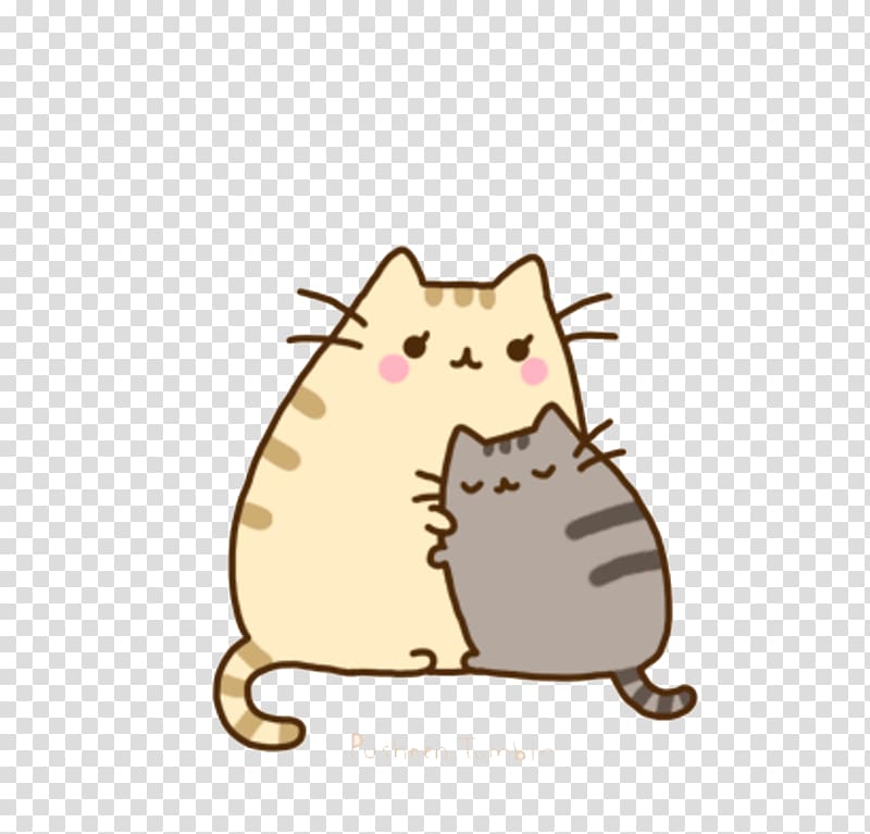 Grumpy Cat Pusheen Wikia, Snuggle up the cat with each other transparent background PNG clipart
