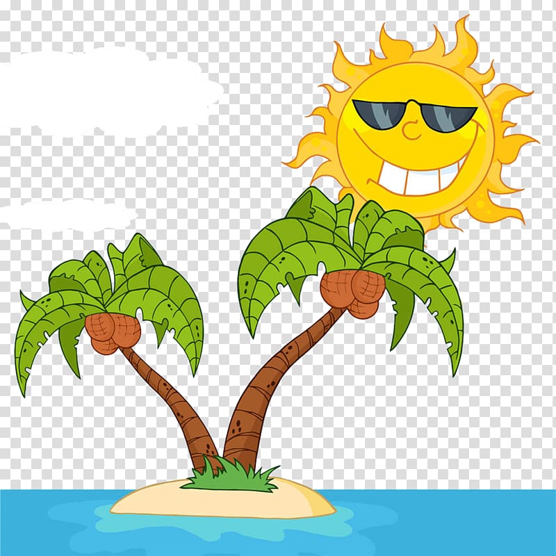 Cartoon , Sea island transparent background PNG clipart