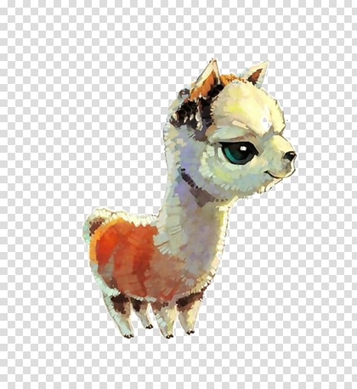 Alpaca T-shirt Doll Clothing Sleeve, T-shirt transparent background PNG clipart