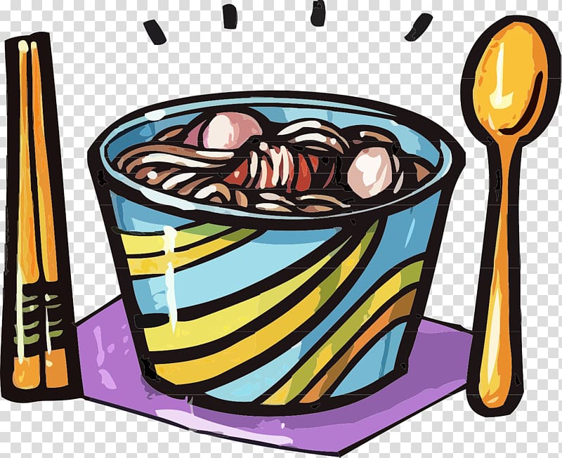 Ice cream Ramen Noodle Cartoon, Menu element transparent background PNG clipart