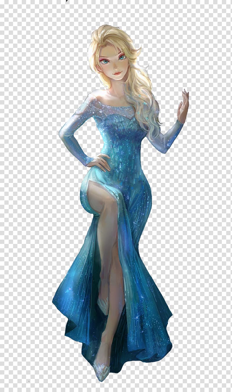 Elsa Anna 3D rendering Anime, Frozen transparent background PNG clipart