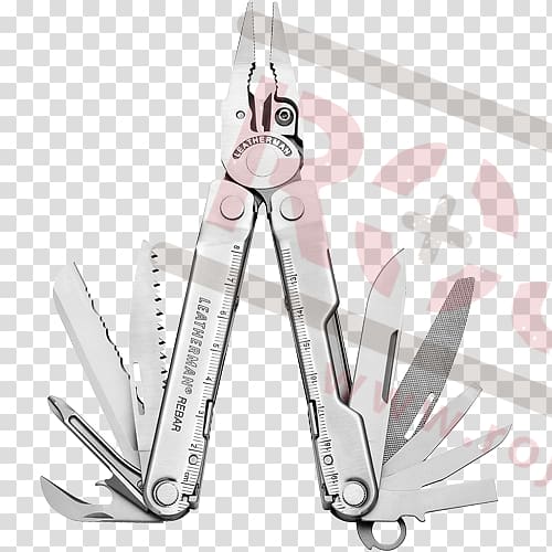 Multi-function Tools & Knives Leatherman Rebar Stainless steel, Multi-tool transparent background PNG clipart