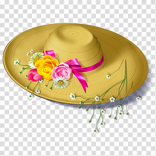 Flower Hat Floral design, Flowers Hats transparent background PNG clipart