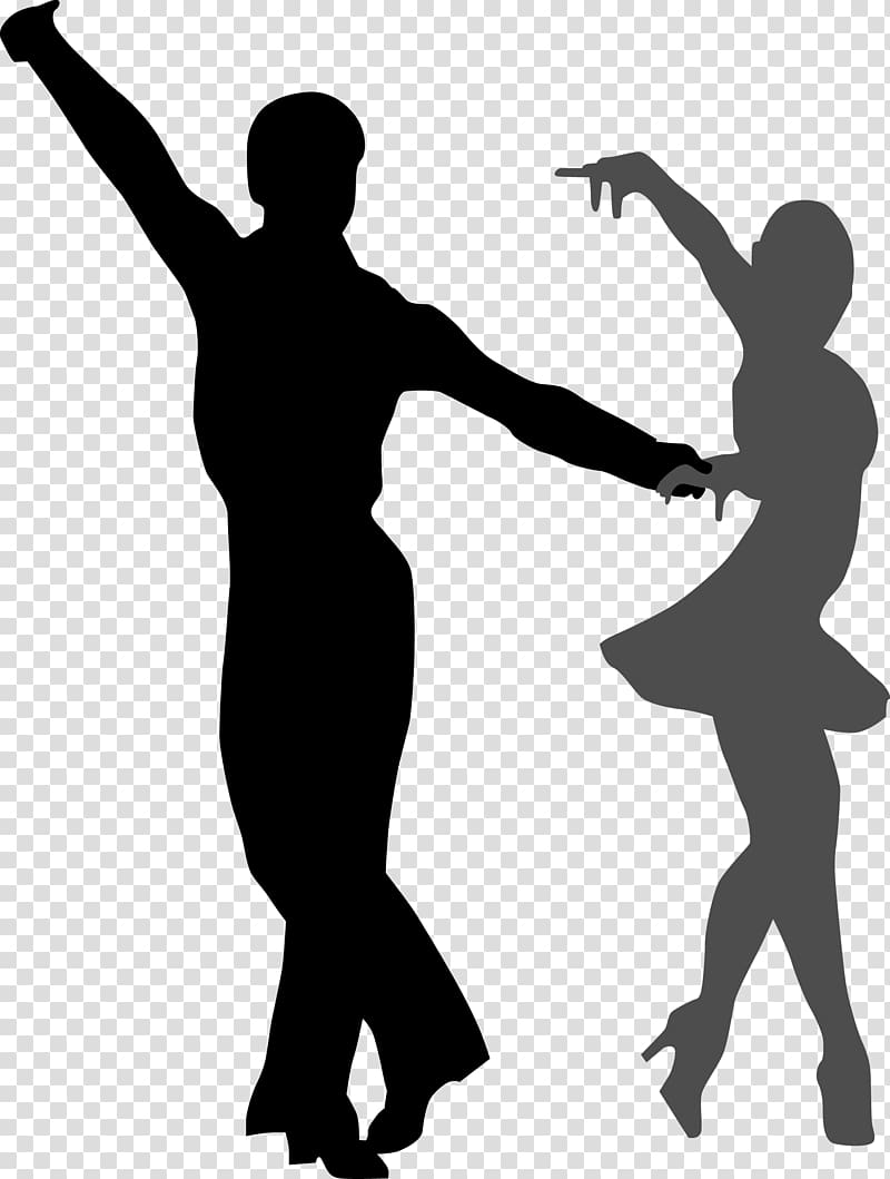 silhouette of man and woman dancing, Ballroom dance , Dancing material for men and women transparent background PNG clipart