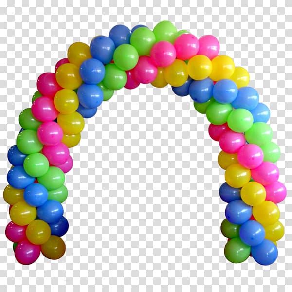 Toy balloon Arch Party Column, balloon transparent background PNG clipart