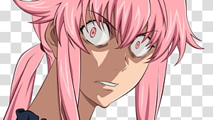 Free: Yuno Gasai Aru Akise Anime Future Diary Yukiteru Amano, anime amour  transparent background PNG clipart 