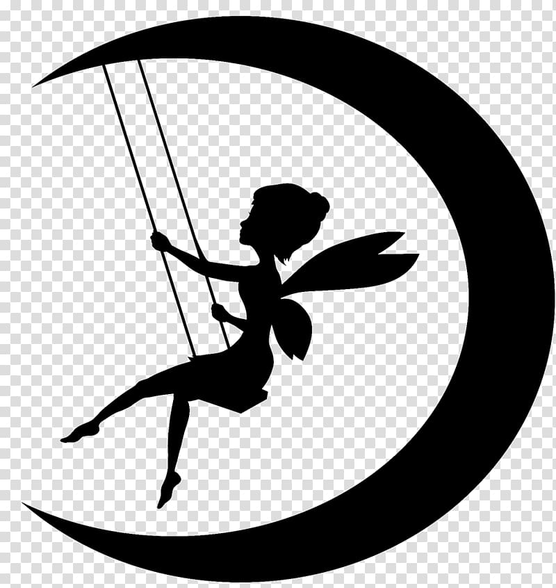 Tinker Bell Fairy Moon Silhouette , Park Choa transparent background PNG clipart
