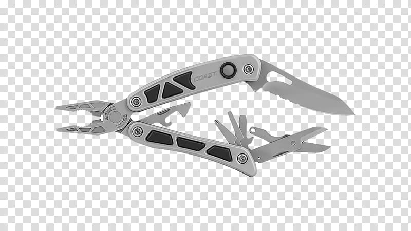 Multi-function Tools & Knives COAST CUTLERY LED150 DUAL LED MULTI-TOOL Pliers Light-emitting diode Knife, multi tool flashlight transparent background PNG clipart
