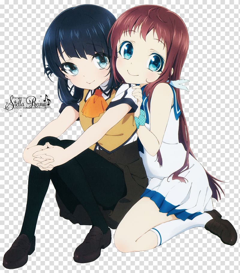 Anime Manaka Mukaido Chisaki Hiradaira Anison ebb and flow, Anime transparent background PNG clipart