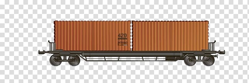 Train Railroad car Rail transport Cargo, train transparent background PNG clipart